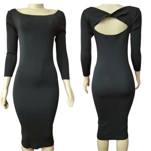 {Zara} Knit Bodycon MIDI Dress